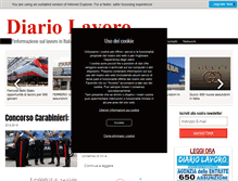 Tablet Screenshot of diariolavoro.it